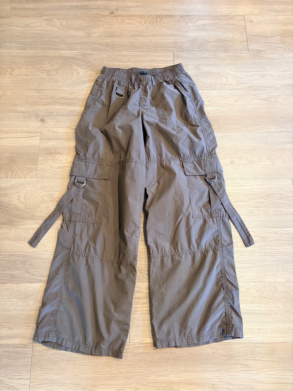 Wild Fable Gray Cargo Parachute Pants XS